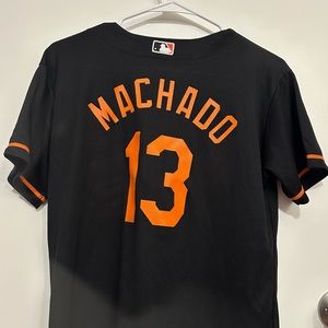 NWOT MLB orioles jersey machado 13 size Youth L Large, y14-16